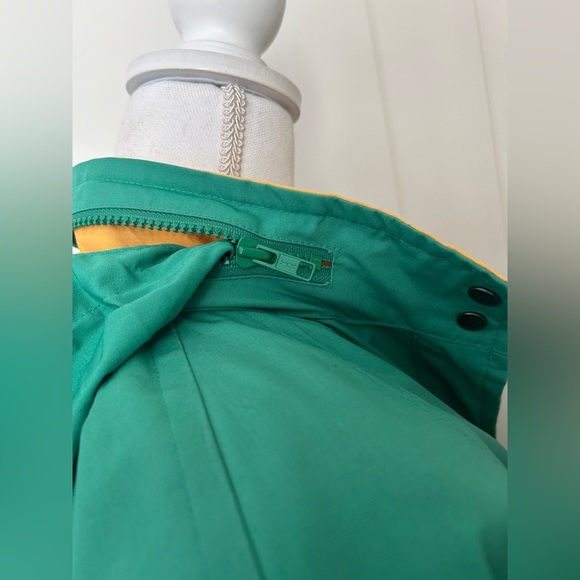 Vintage 80’s/ 90’s London Fog Light Weight Kelly Green Jacket Adjustable Waist - Picture 4 of 8